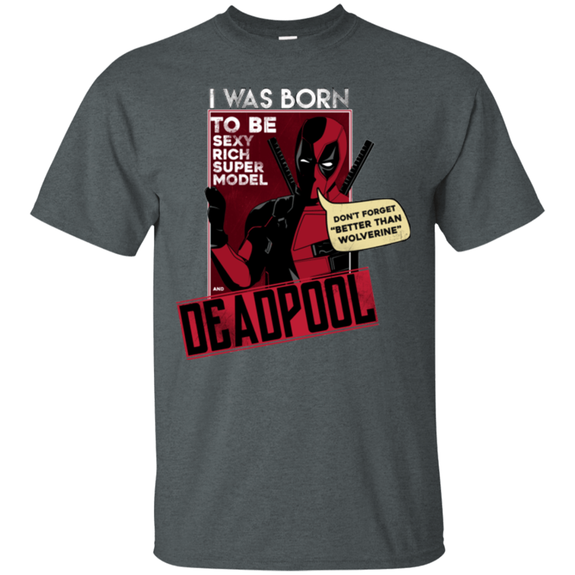 T-Shirts Dark Heather / S Sexy Rich Super Model T-Shirt