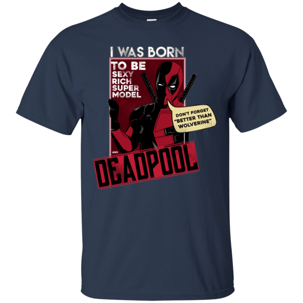 T-Shirts Navy / S Sexy Rich Super Model T-Shirt