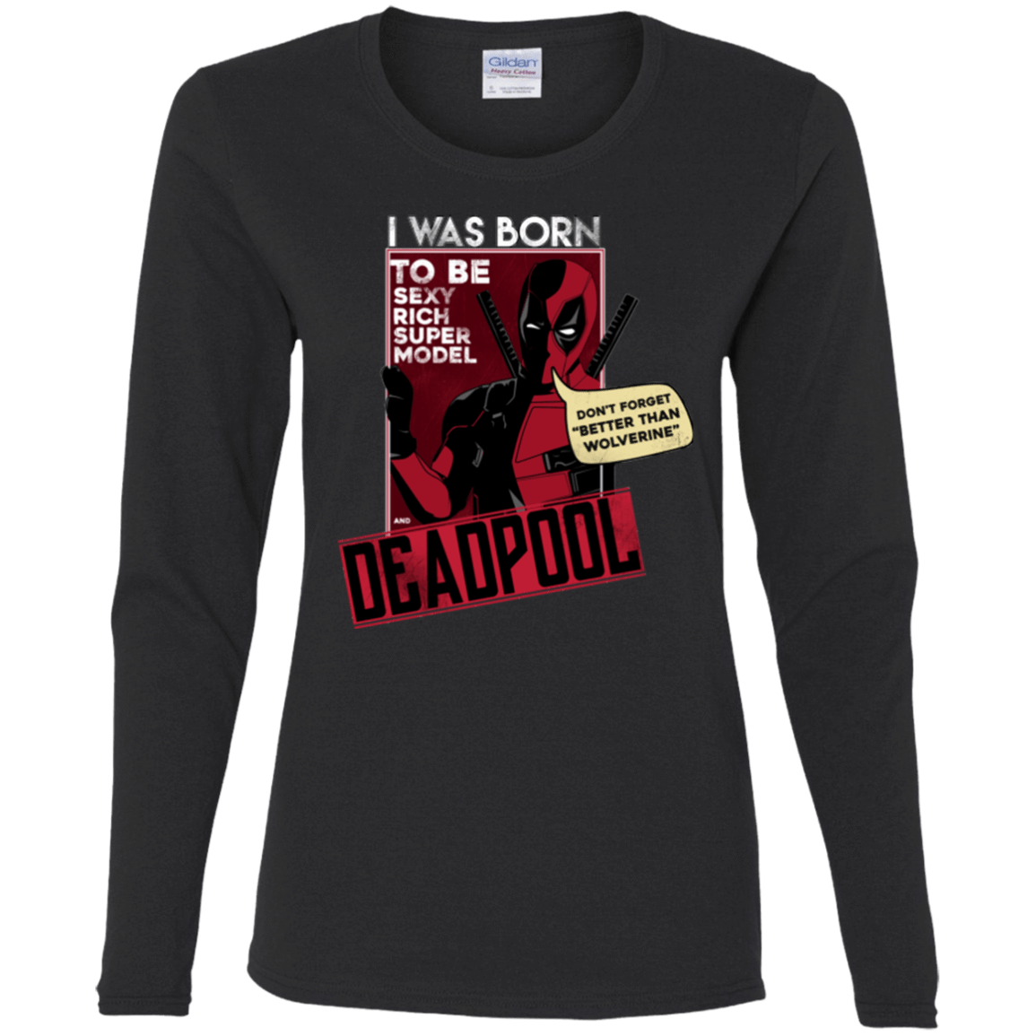 T-Shirts Black / S Sexy Rich Super Model Women's Long Sleeve T-Shirt