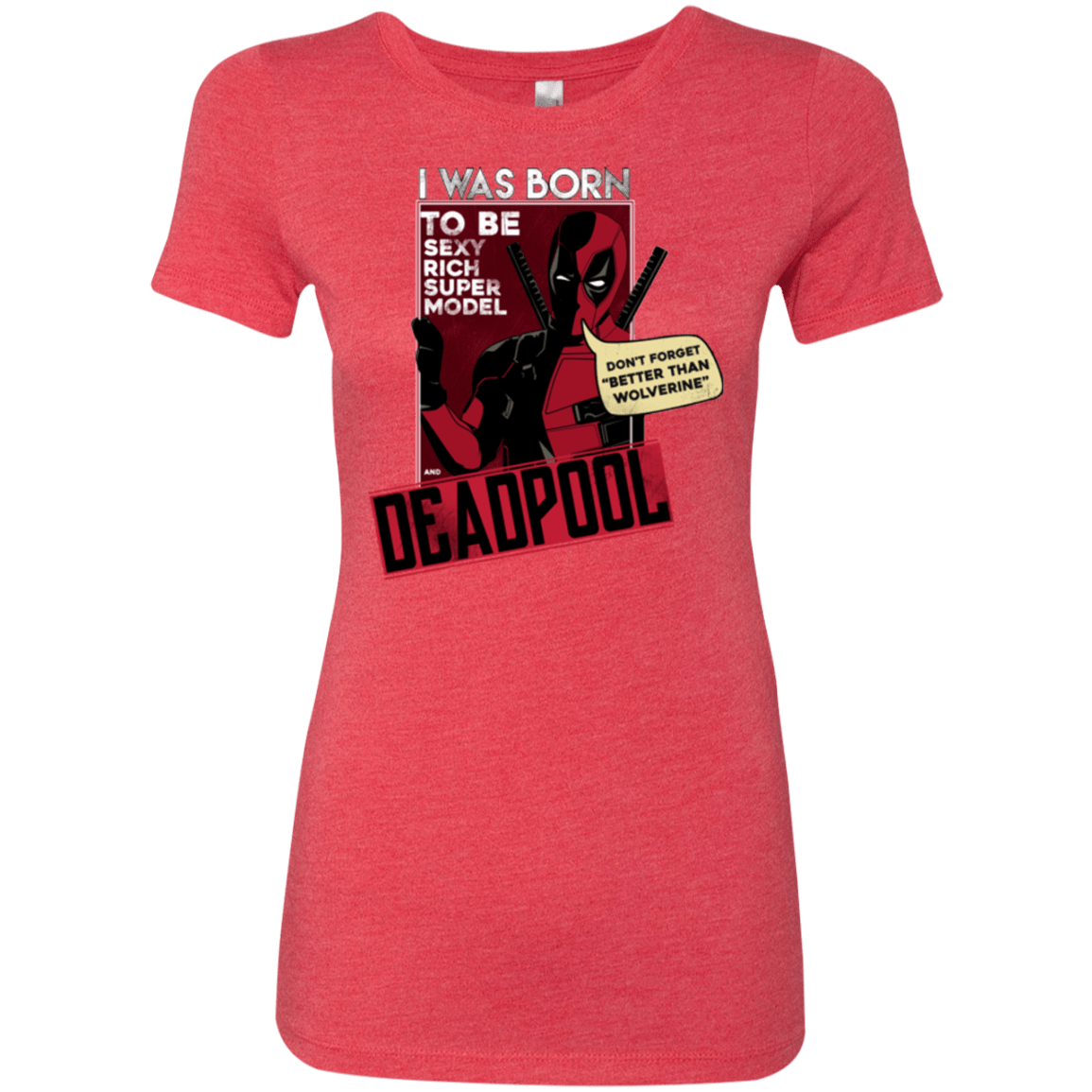 T-Shirts Vintage Red / S Sexy Rich Super Model Women's Triblend T-Shirt