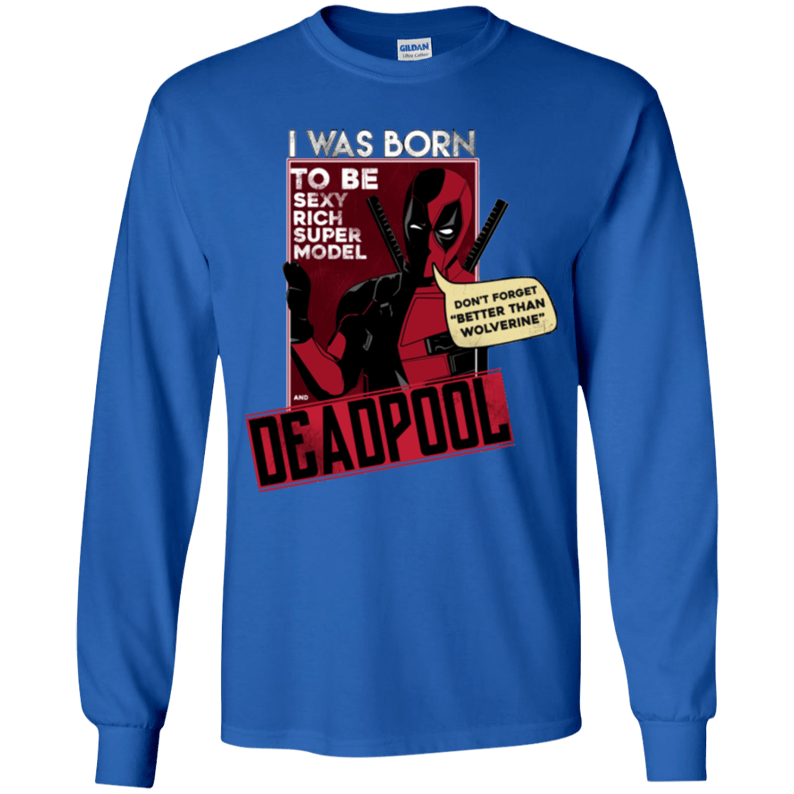 T-Shirts Royal / YS Sexy Rich Super Model Youth Long Sleeve T-Shirt