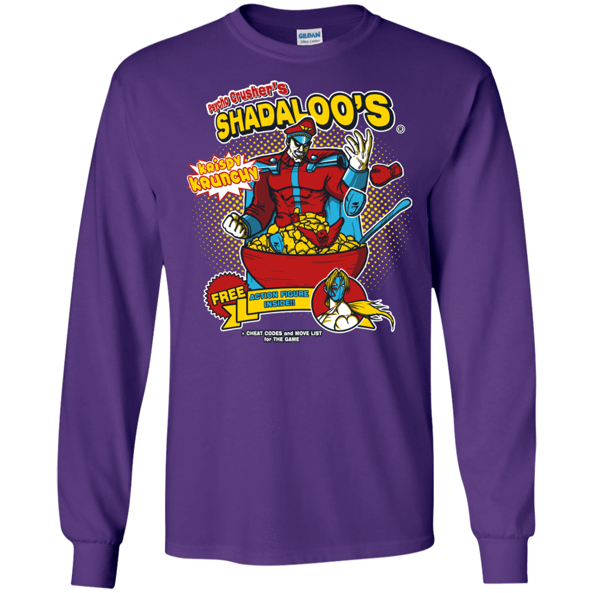 T-Shirts Purple / S Shadaloos Men's Long Sleeve T-Shirt