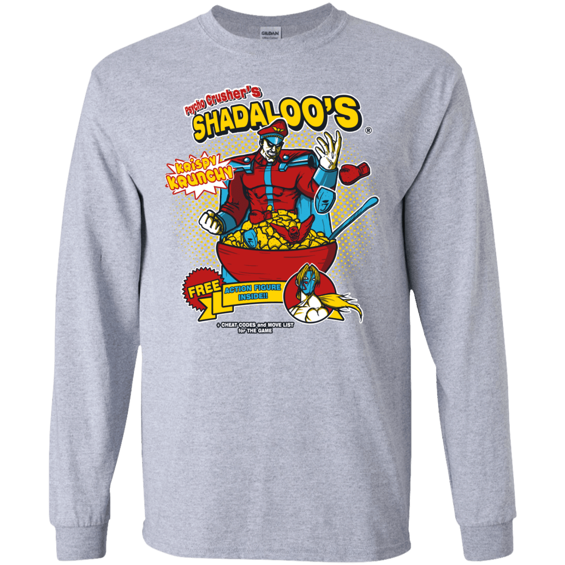 T-Shirts Sport Grey / S Shadaloos Men's Long Sleeve T-Shirt