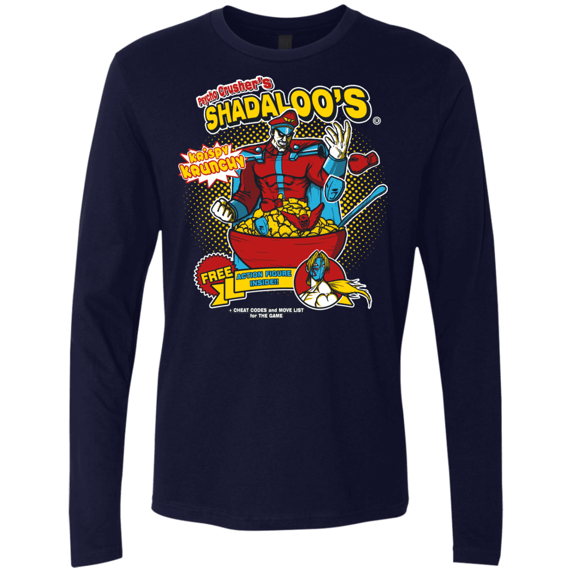 T-Shirts Midnight Navy / S Shadaloos Men's Premium Long Sleeve