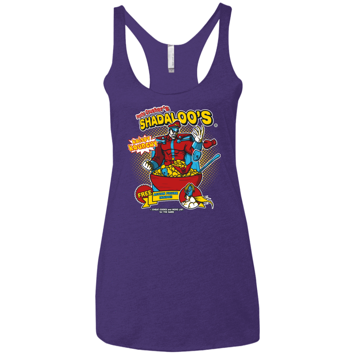 T-Shirts Purple Rush / X-Small Shadaloos Women's Triblend Racerback Tank