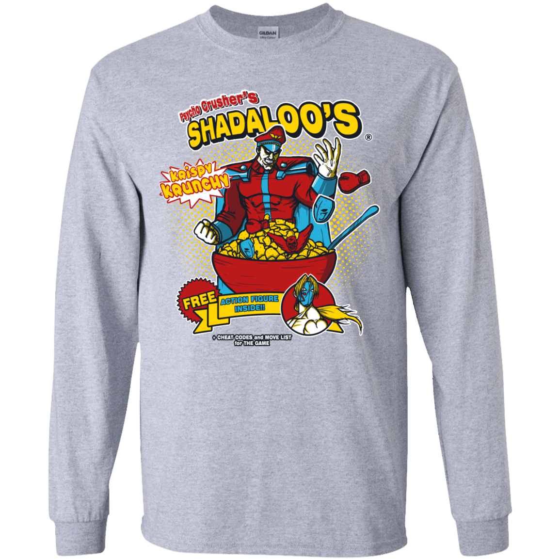 T-Shirts Sport Grey / YS Shadaloos Youth Long Sleeve T-Shirt