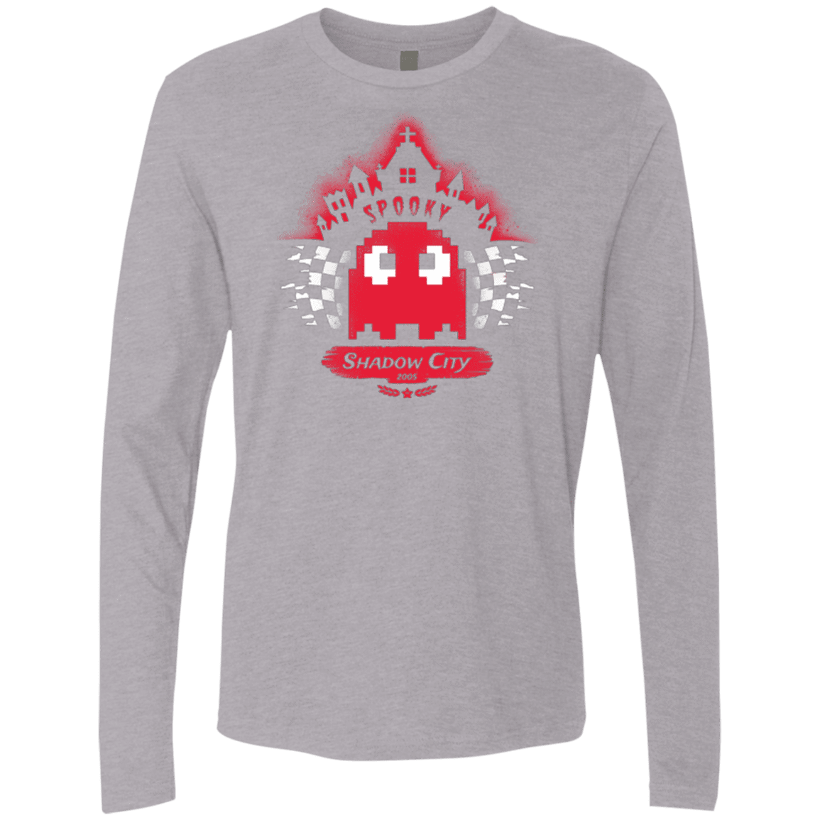 T-Shirts Heather Grey / Small Shadow City Men's Premium Long Sleeve