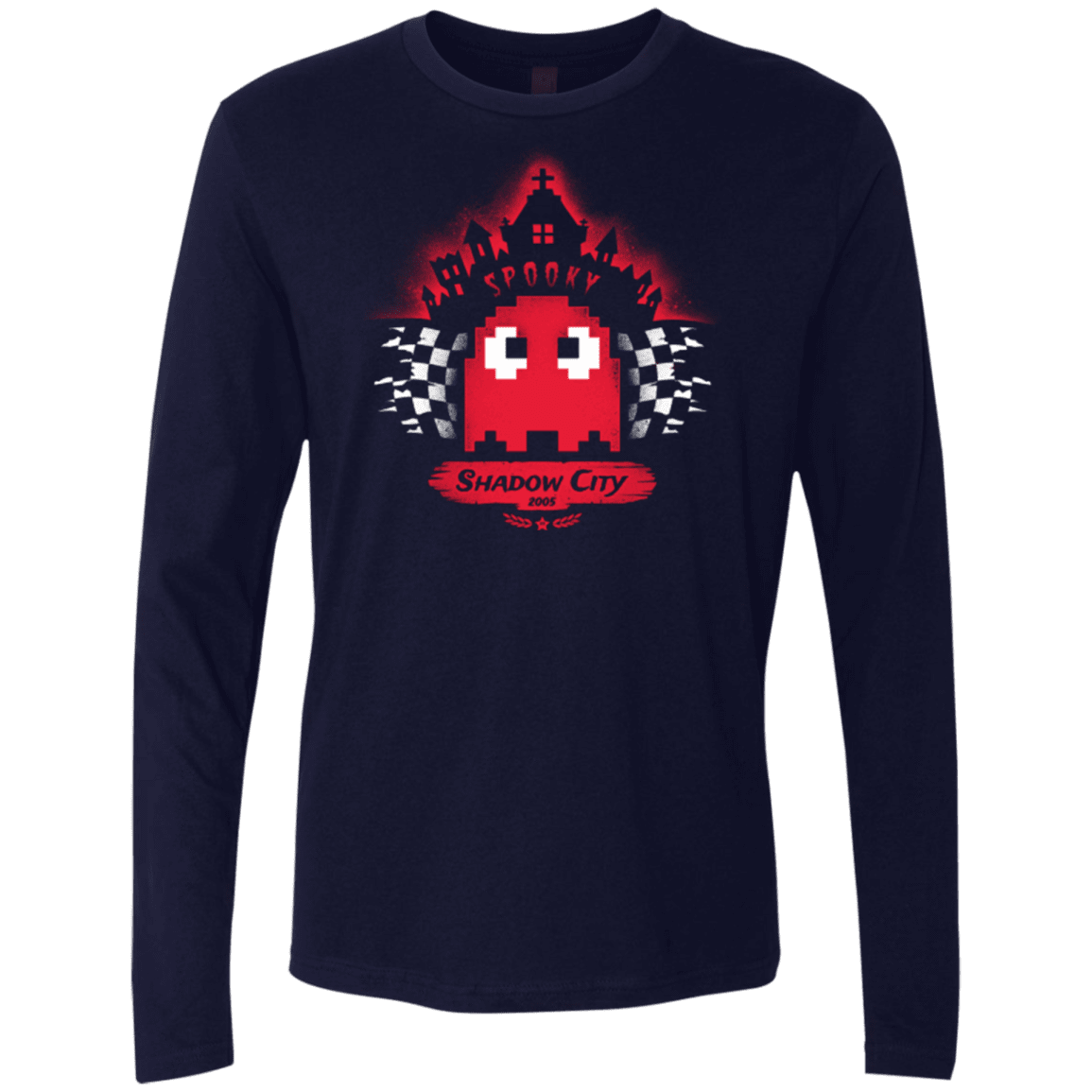 T-Shirts Midnight Navy / Small Shadow City Men's Premium Long Sleeve