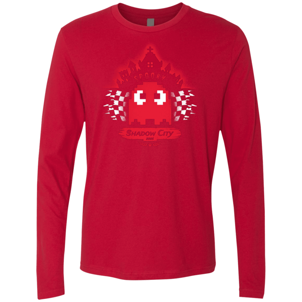 T-Shirts Red / Small Shadow City Men's Premium Long Sleeve