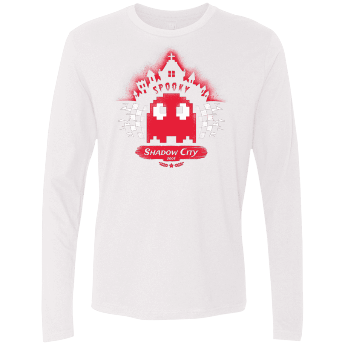 T-Shirts White / Small Shadow City Men's Premium Long Sleeve
