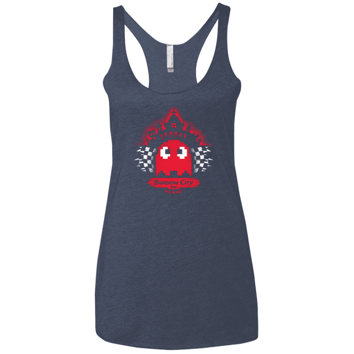 T-Shirts Vintage Navy / X-Small Shadow City Women's Triblend Racerback Tank