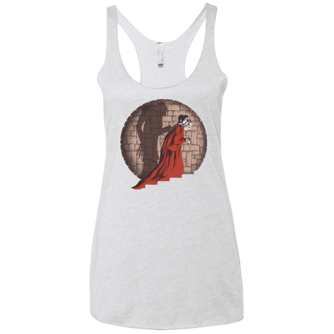 T-Shirts Heather White / X-Small Shadow Mismatch Women's Triblend Racerback Tank