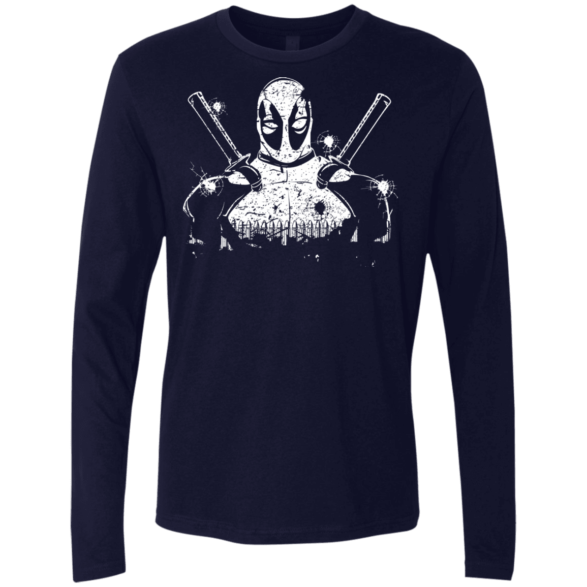 T-Shirts Midnight Navy / S Shadow of Mercenary Men's Premium Long Sleeve