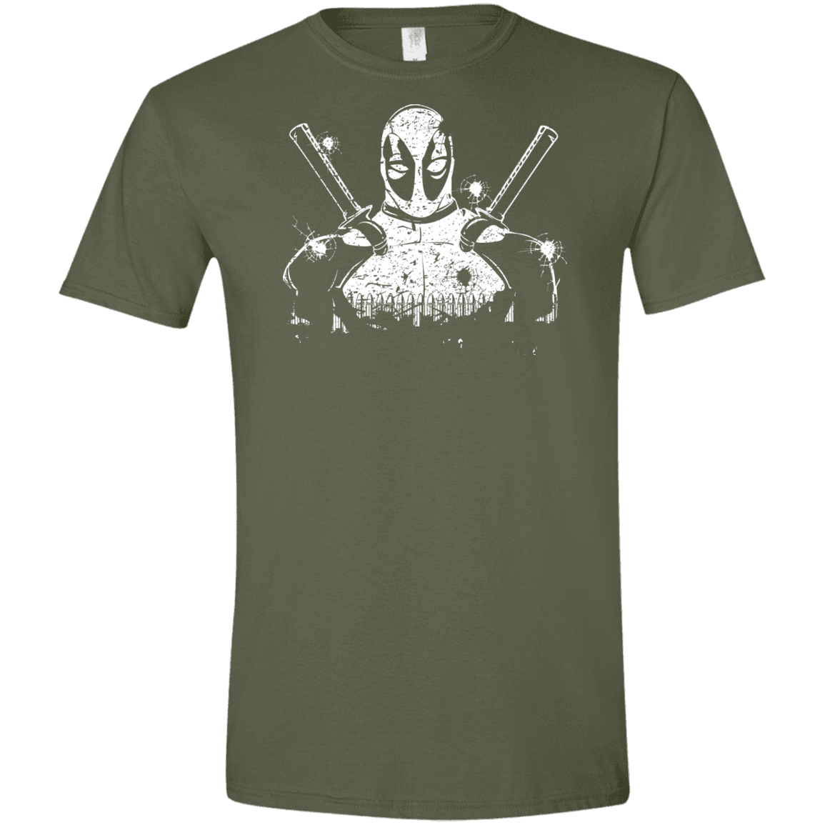 T-Shirts Military Green / S Shadow of Mercenary Men's Semi-Fitted Softstyle
