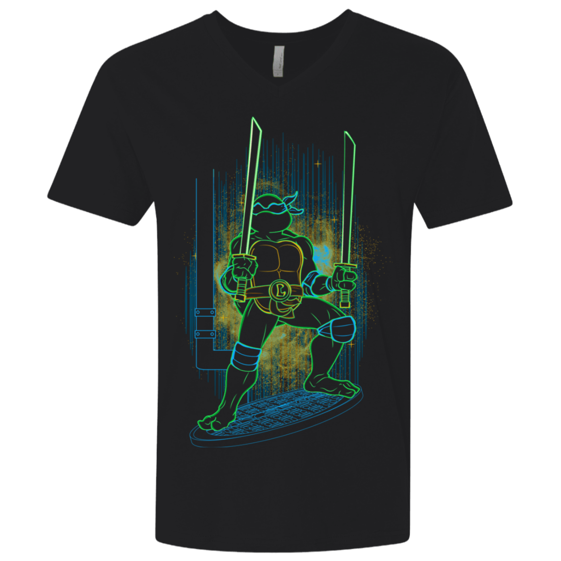 T-Shirts Black / X-Small Shadow of the Blue Mutant Men's Premium V-Neck