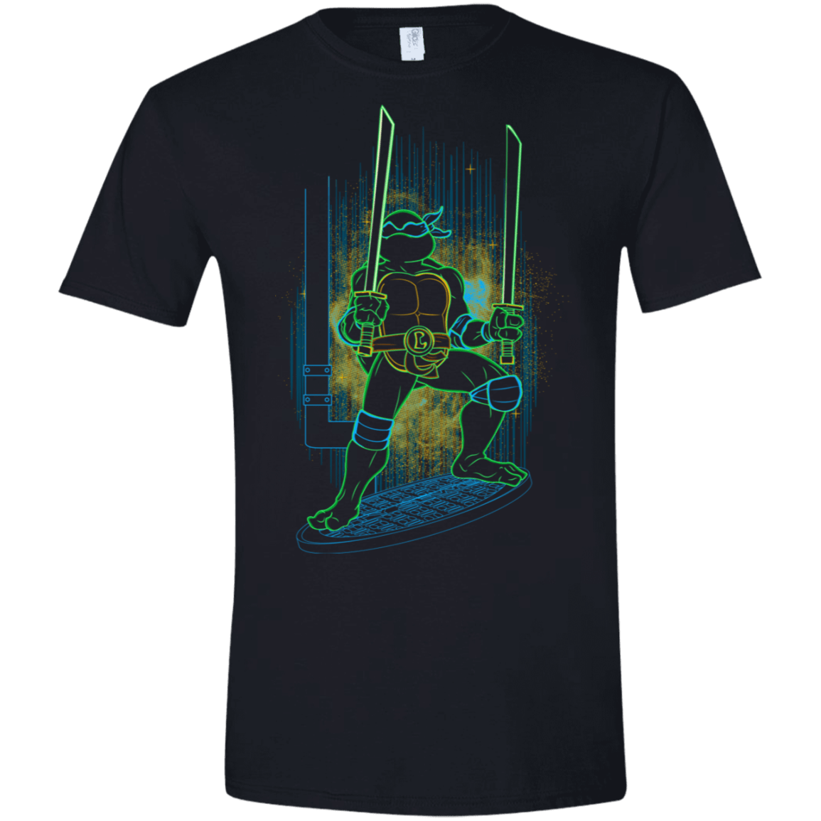 T-Shirts Black / X-Small Shadow of the Blue Mutant Men's Semi-Fitted Softstyle