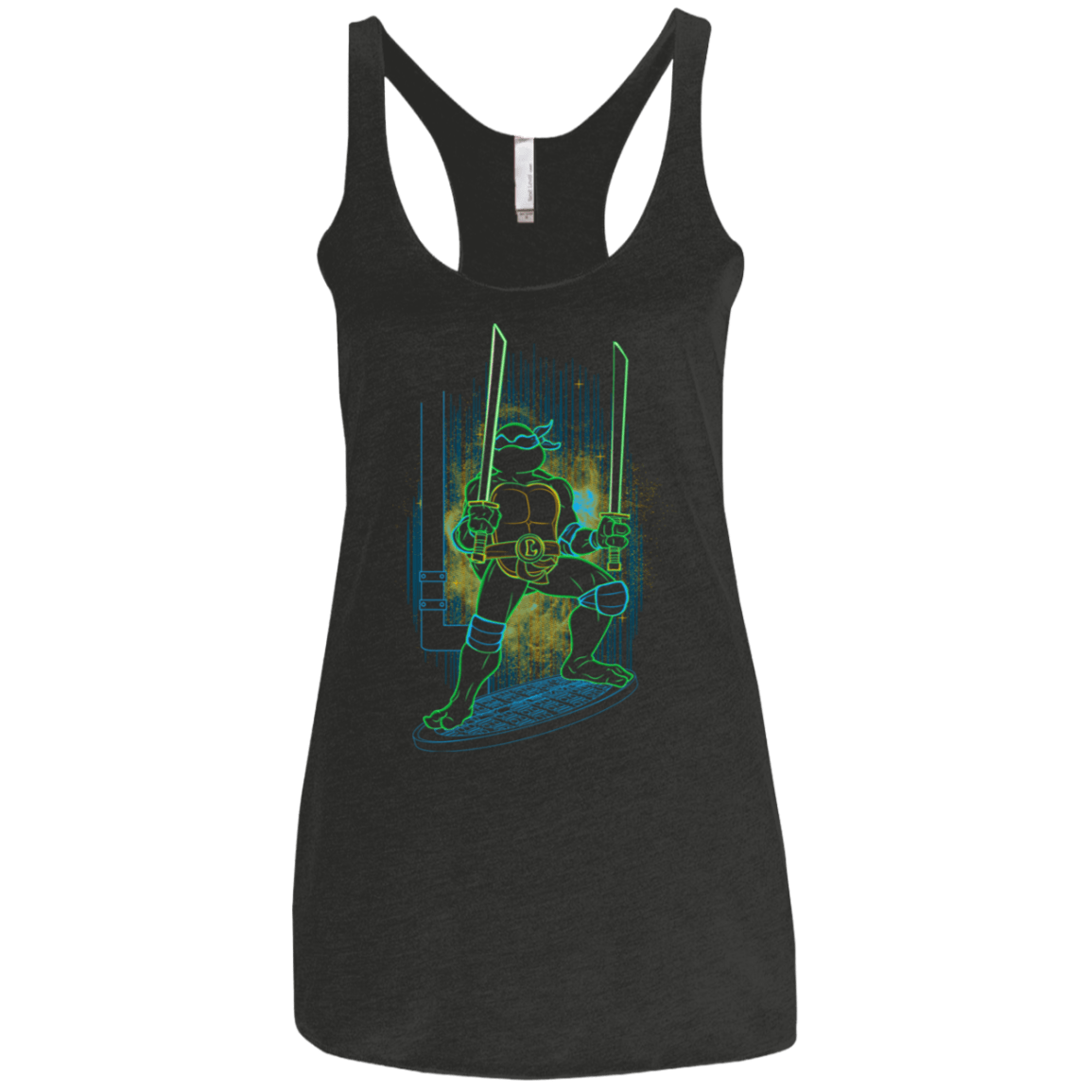 T-Shirts Vintage Black / X-Small Shadow of the Blue Mutant Women's Triblend Racerback Tank