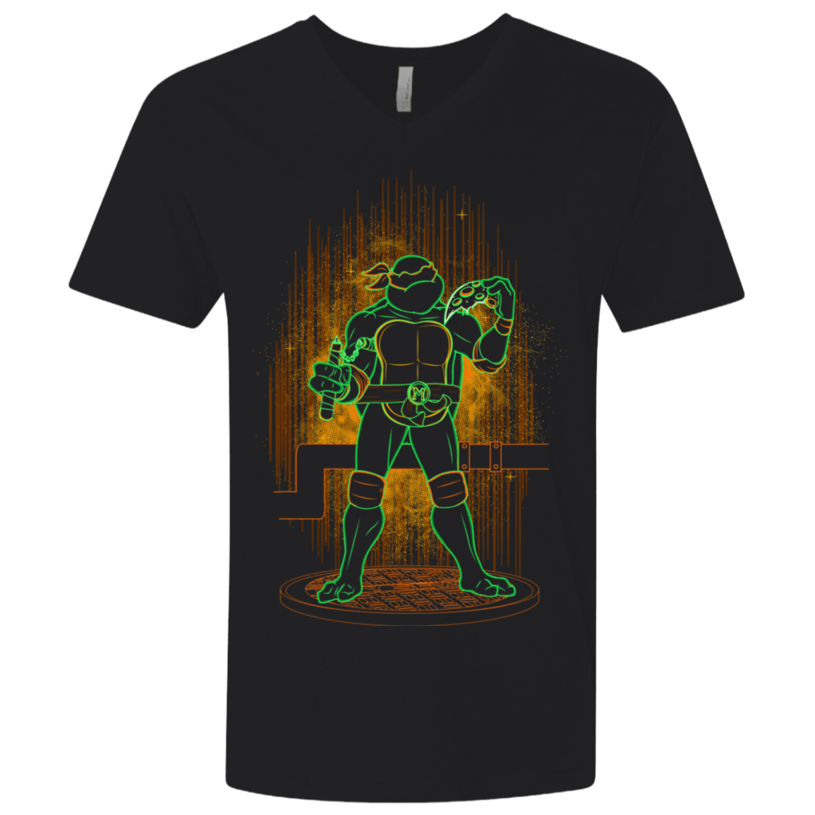 T-Shirts Black / X-Small Shadow of the Orange Mutant Men's Premium V-Neck