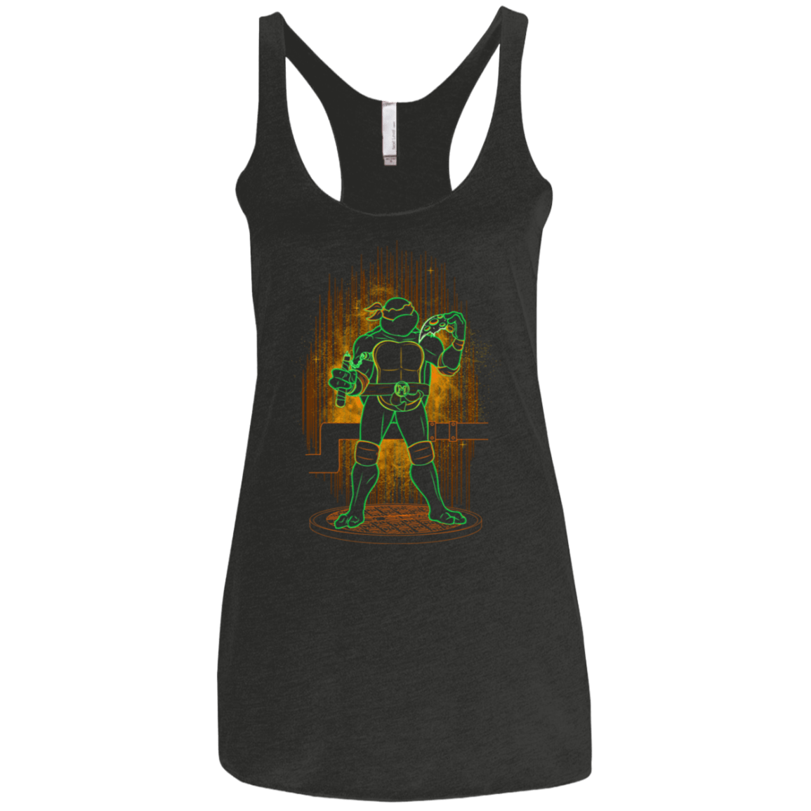 T-Shirts Vintage Black / X-Small Shadow of the Orange Mutant Women's Triblend Racerback Tank