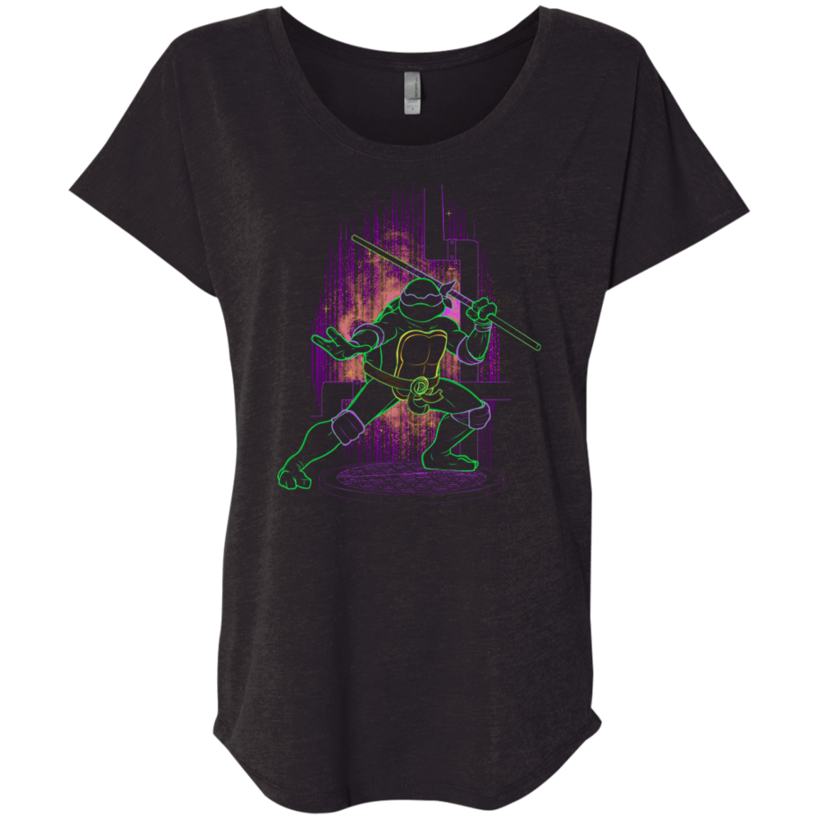 T-Shirts Vintage Black / X-Small Shadow of the Purple Mutant Triblend Dolman Sleeve