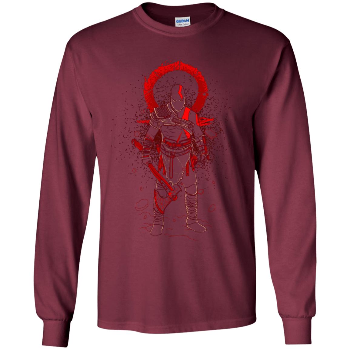 T-Shirts Maroon / YS SHADOW OF WAR Youth Long Sleeve T-Shirt