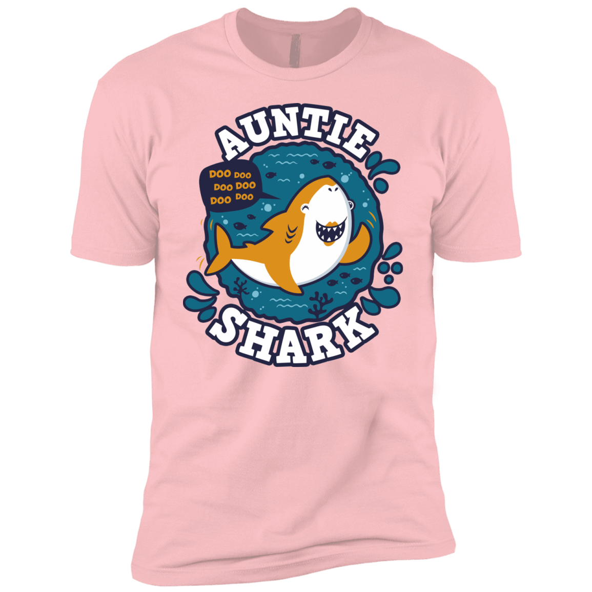T-Shirts Light Pink / YXS Shark Family Trazo - Auntie Boys Premium T-Shirt