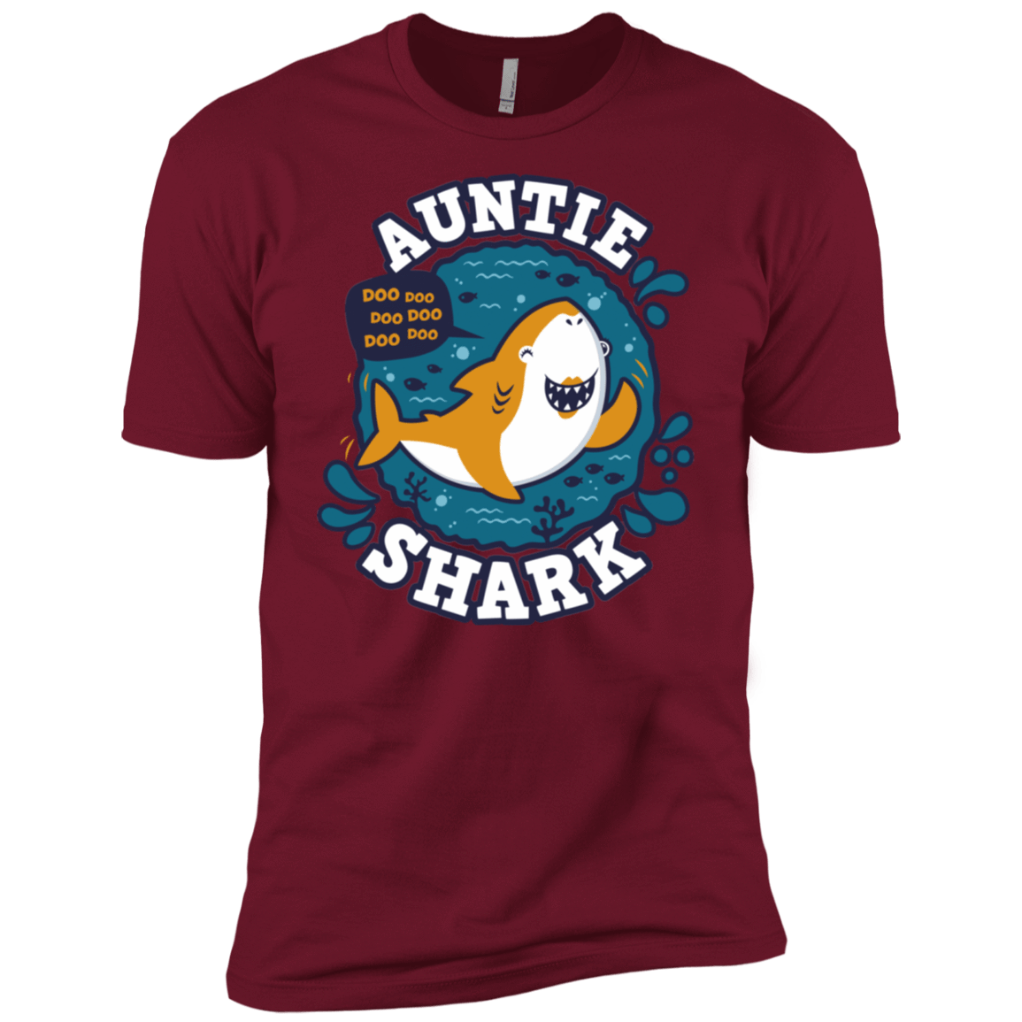 T-Shirts Cardinal / X-Small Shark Family Trazo - Auntie Men's Premium T-Shirt
