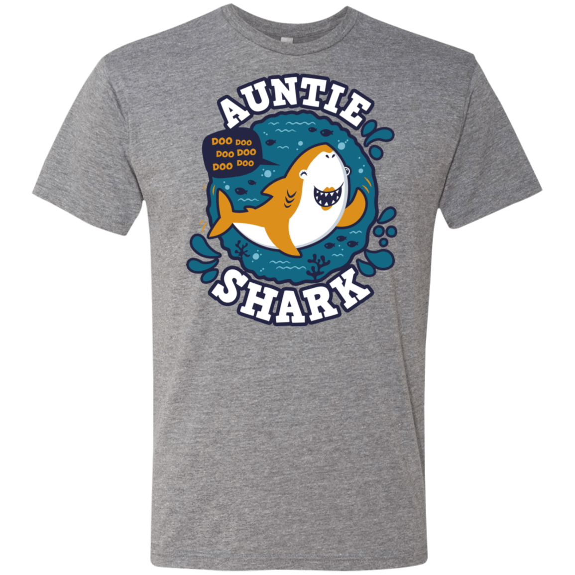 T-Shirts Premium Heather / S Shark Family Trazo - Auntie Men's Triblend T-Shirt