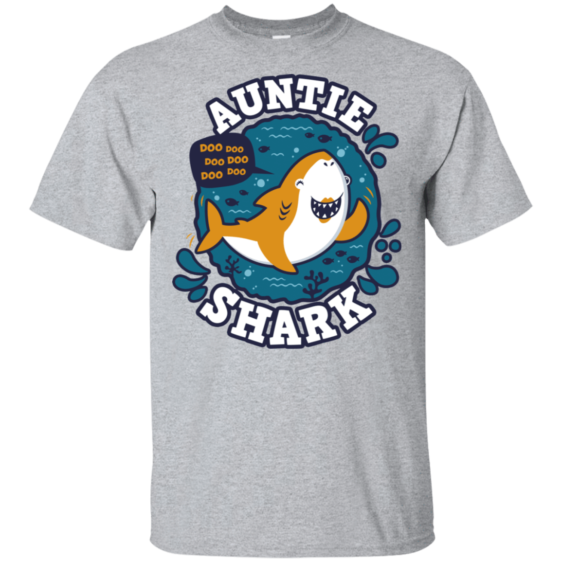 T-Shirts Sport Grey / S Shark Family Trazo - Auntie T-Shirt