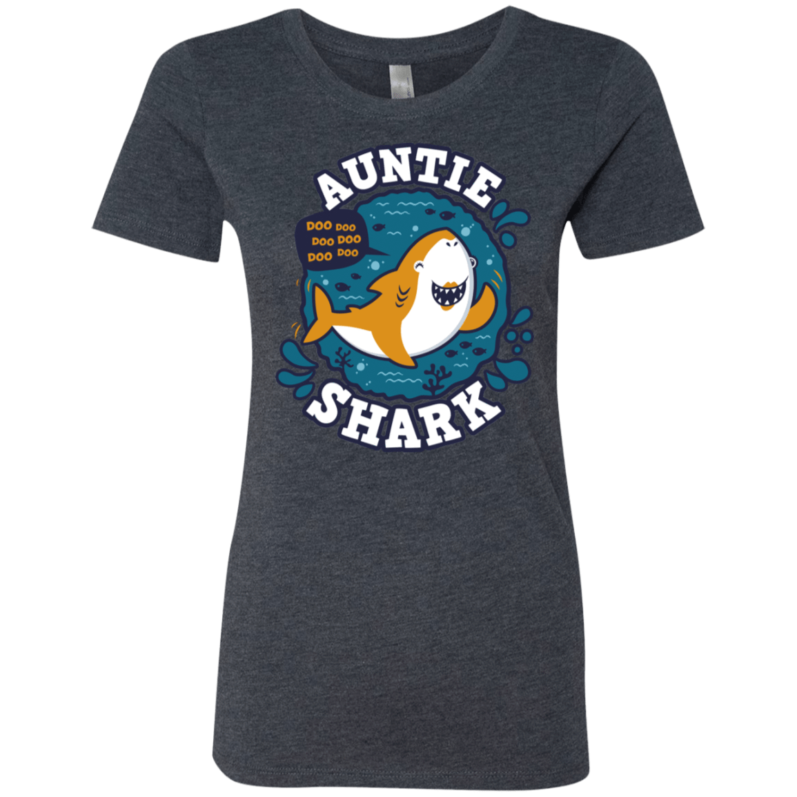 T-Shirts Vintage Navy / S Shark Family Trazo - Auntie Women's Triblend T-Shirt