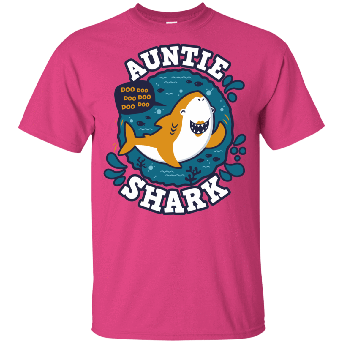 T-Shirts Heliconia / YXS Shark Family Trazo - Auntie Youth T-Shirt