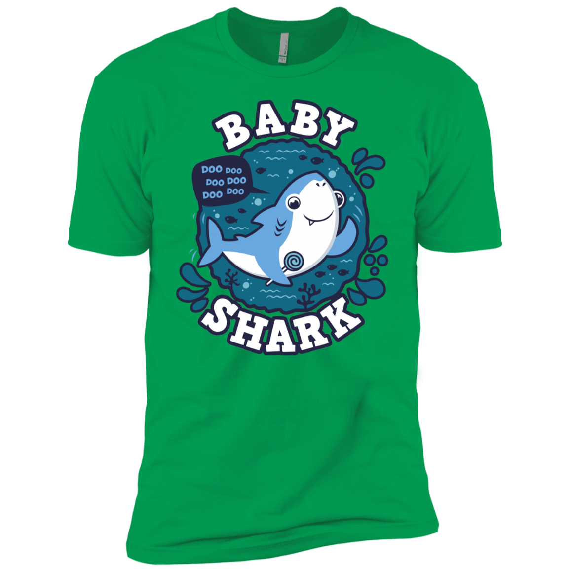 T-Shirts Kelly Green / YXS Shark Family trazo - Baby Boy Boys Premium T-Shirt