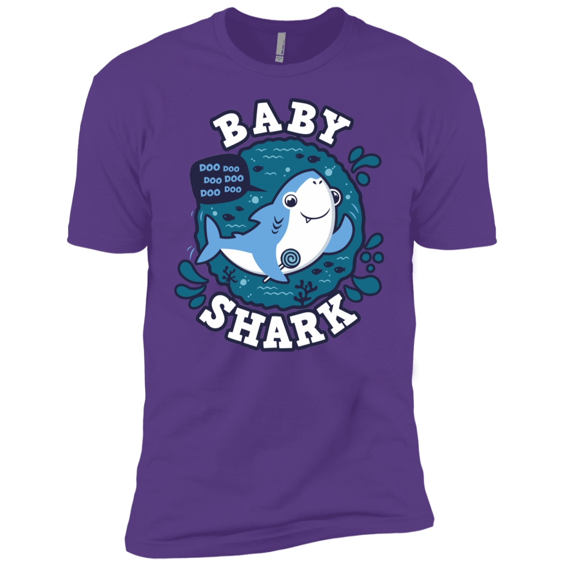 T-Shirts Purple Rush / YXS Shark Family trazo - Baby Boy Boys Premium T-Shirt