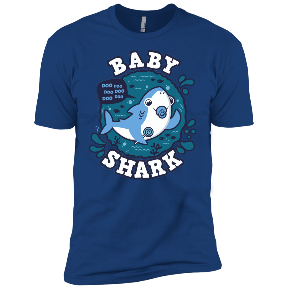 T-Shirts Royal / YXS Shark Family trazo - Baby Boy chupete Boys Premium T-Shirt