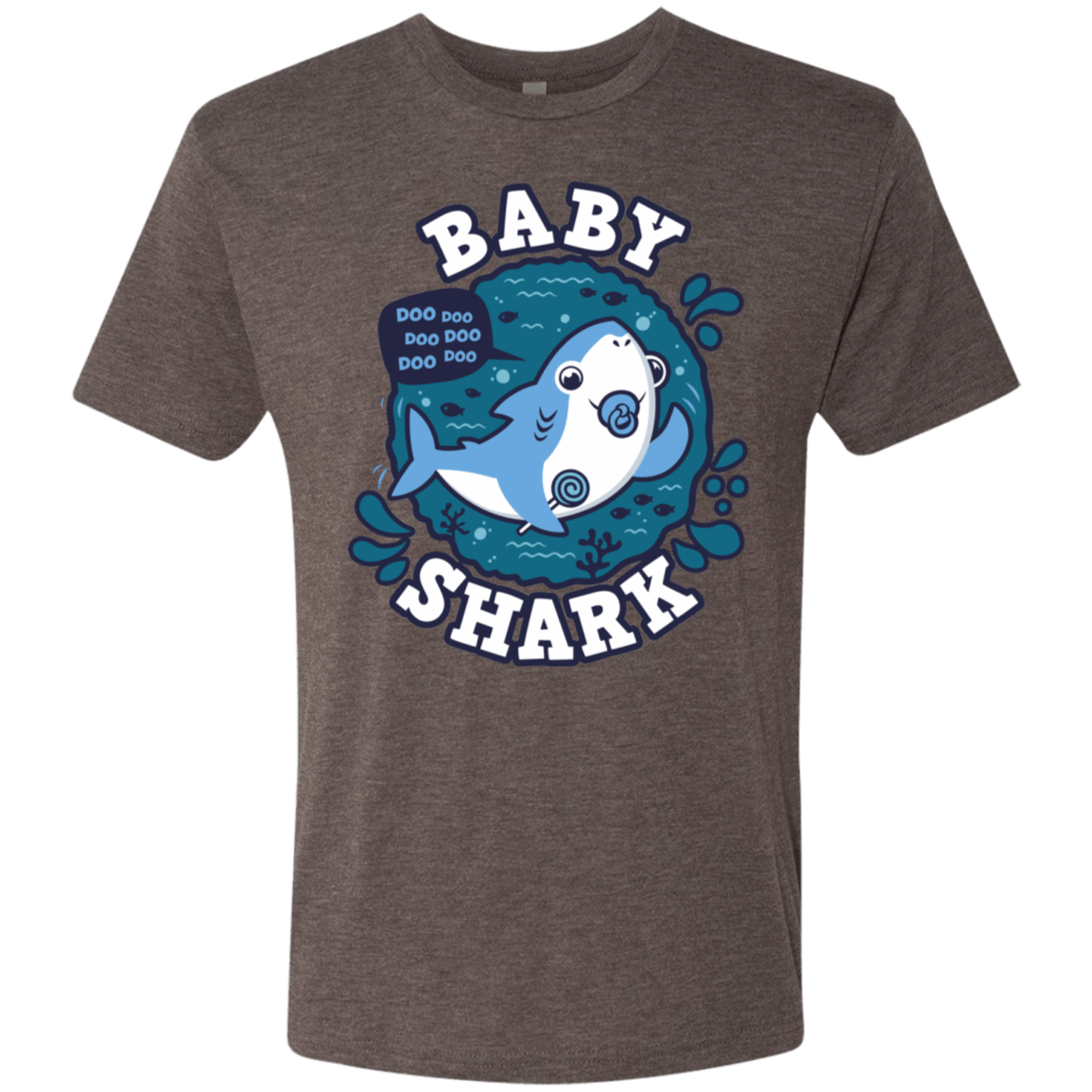 T-Shirts Macchiato / S Shark Family trazo - Baby Boy chupete Men's Triblend T-Shirt