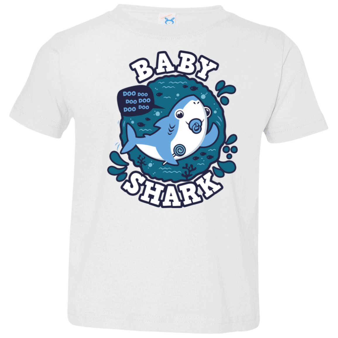 T-Shirts White / 2T Shark Family trazo - Baby Boy chupete Toddler Premium T-Shirt