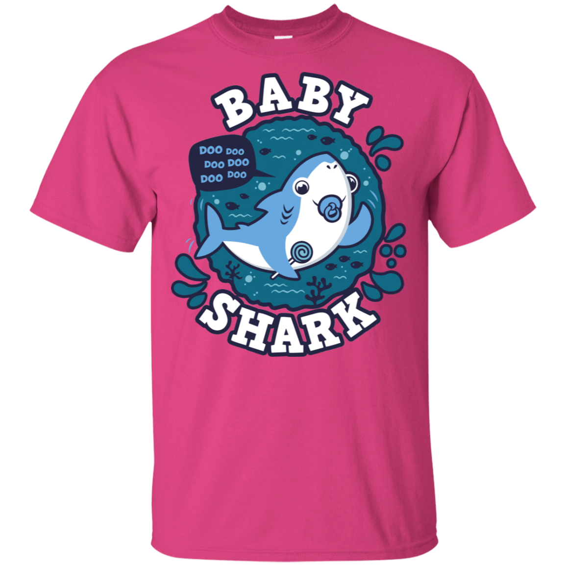 T-Shirts Heliconia / YXS Shark Family trazo - Baby Boy chupete Youth T-Shirt