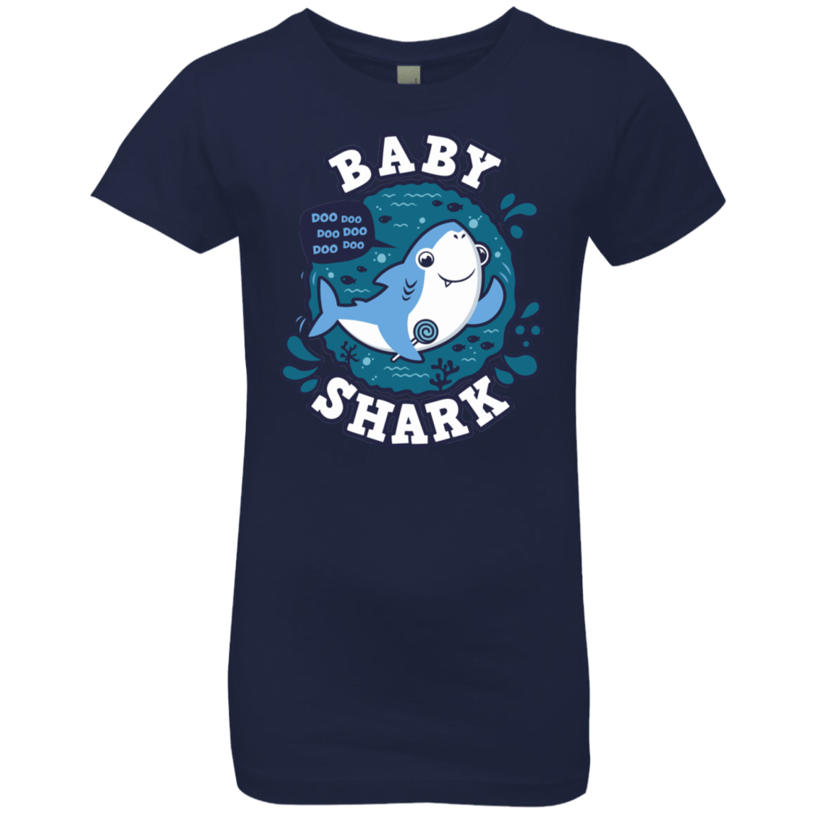 T-Shirts Midnight Navy / YXS Shark Family trazo - Baby Boy Girls Premium T-Shirt