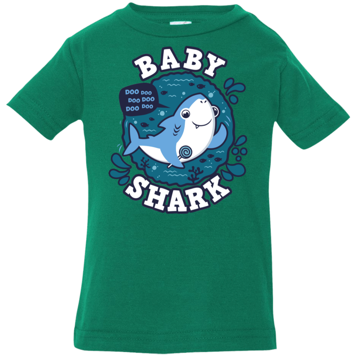 T-Shirts Kelly / 6 Months Shark Family trazo - Baby Boy Infant Premium T-Shirt