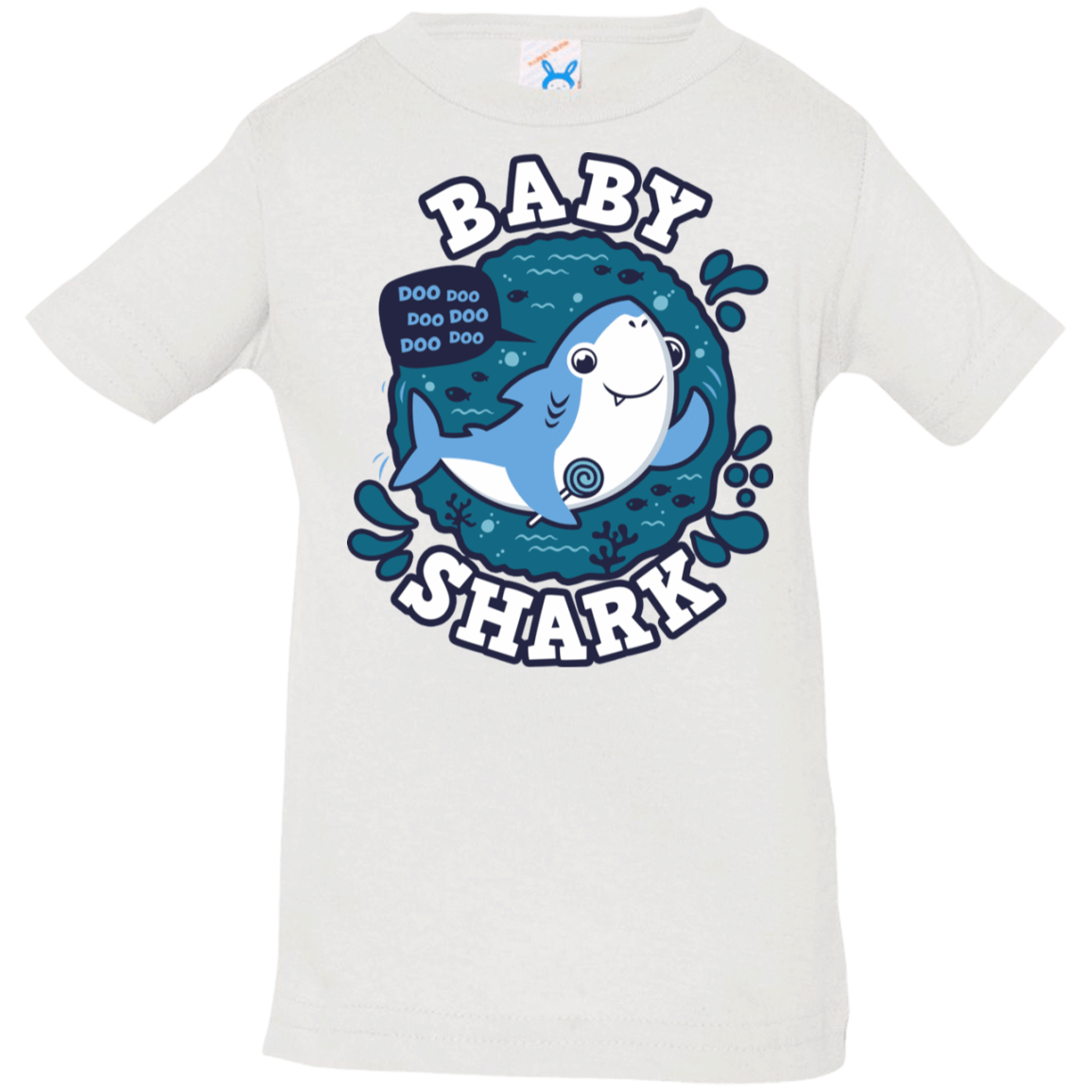 T-Shirts White / 6 Months Shark Family trazo - Baby Boy Infant Premium T-Shirt