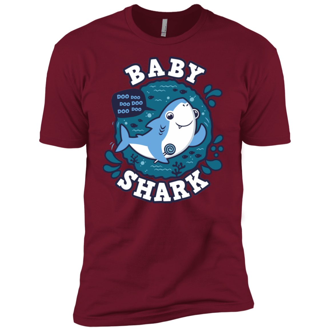 T-Shirts Cardinal / X-Small Shark Family trazo - Baby Boy Men's Premium T-Shirt