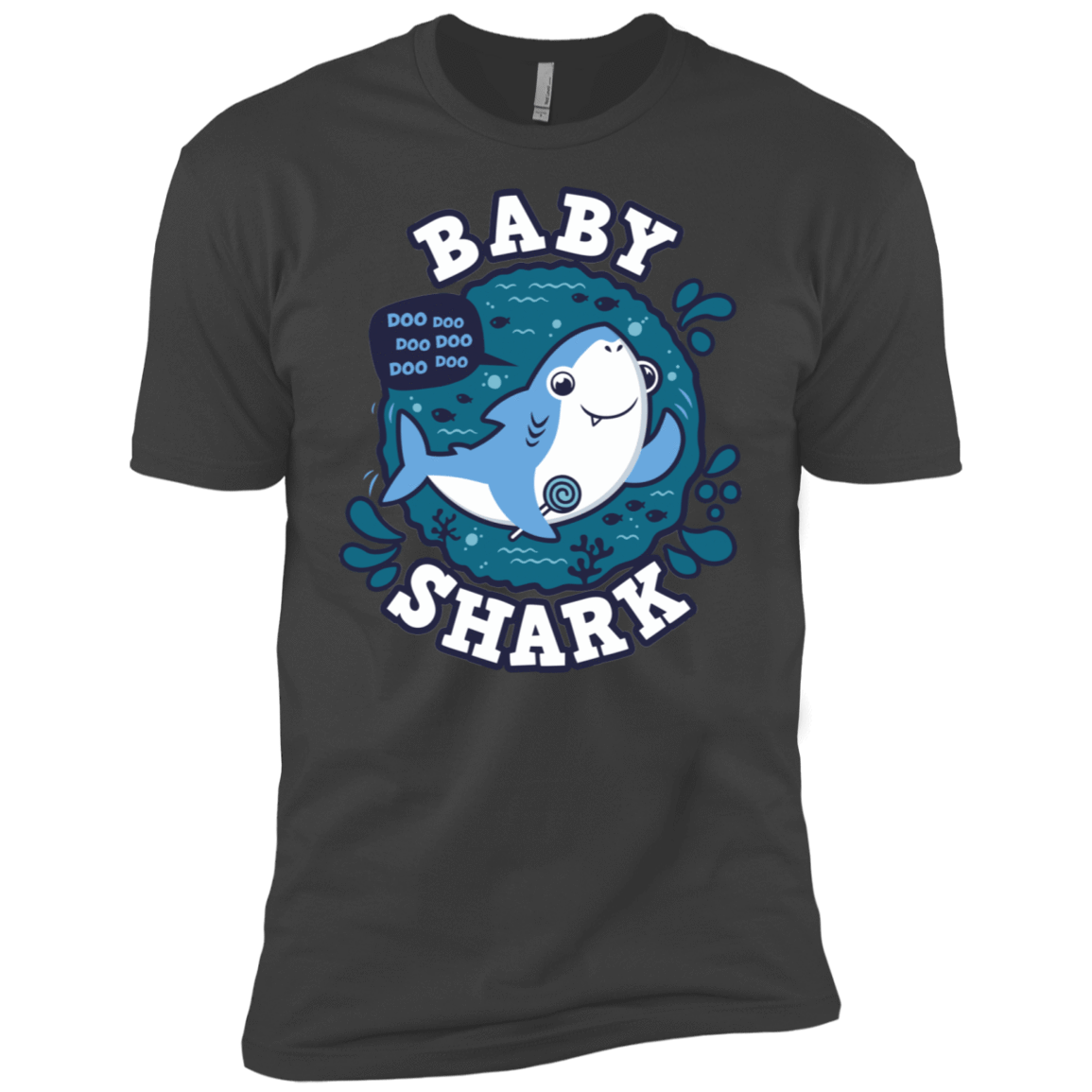 T-Shirts Heavy Metal / X-Small Shark Family trazo - Baby Boy Men's Premium T-Shirt