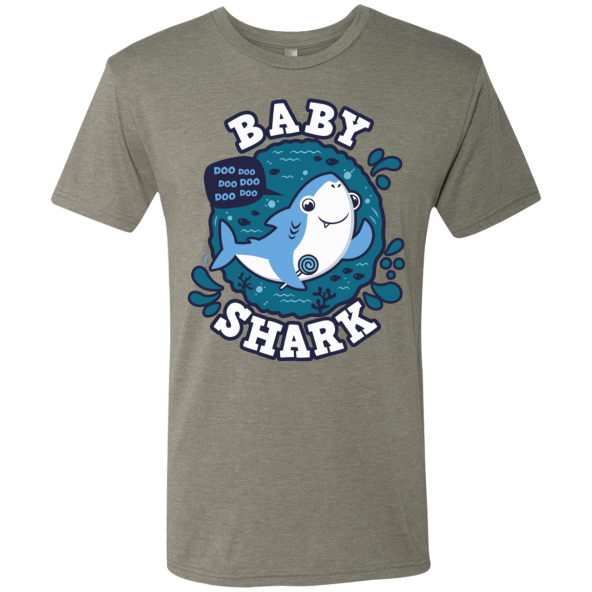 T-Shirts Venetian Grey / S Shark Family trazo - Baby Boy Men's Triblend T-Shirt