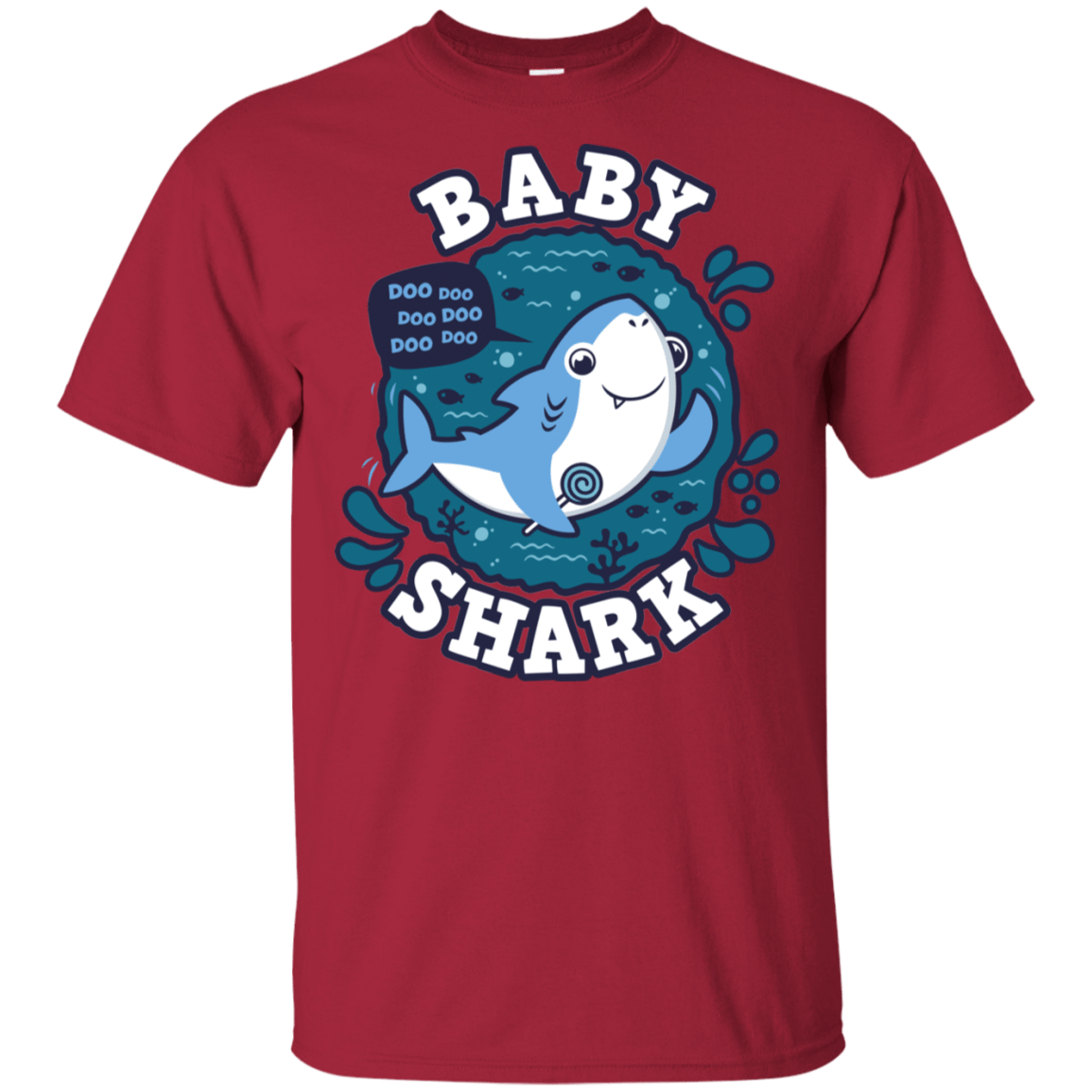 T-Shirts Cardinal / S Shark Family trazo - Baby Boy T-Shirt