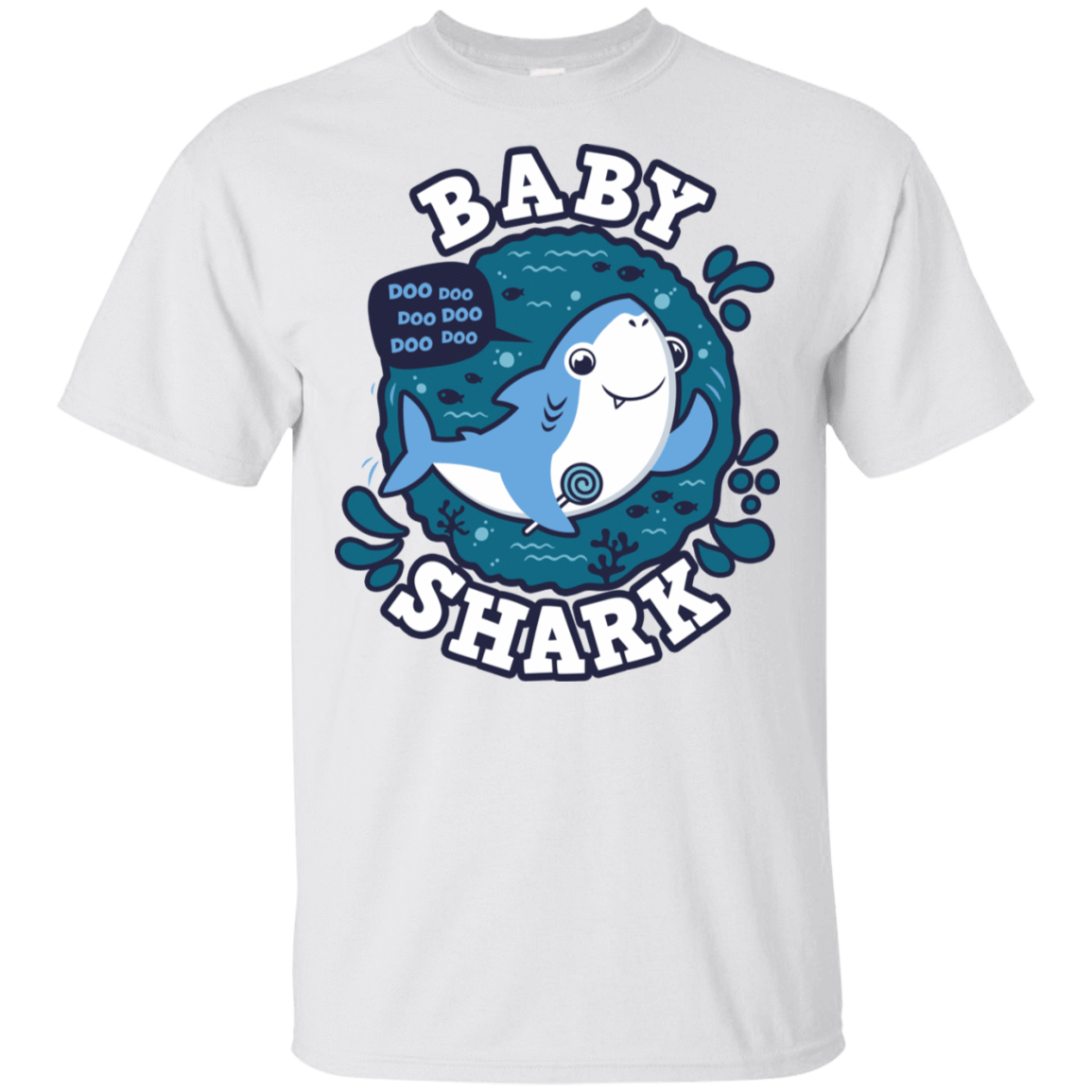 T-Shirts White / S Shark Family trazo - Baby Boy T-Shirt