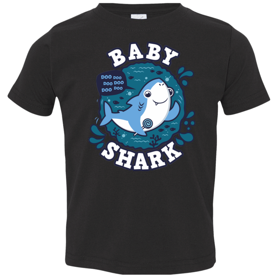T-Shirts Black / 2T Shark Family trazo - Baby Boy Toddler Premium T-Shirt