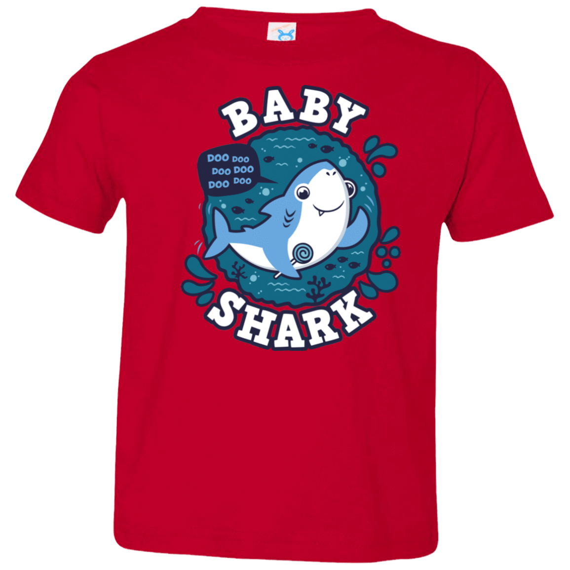 T-Shirts Red / 2T Shark Family trazo - Baby Boy Toddler Premium T-Shirt