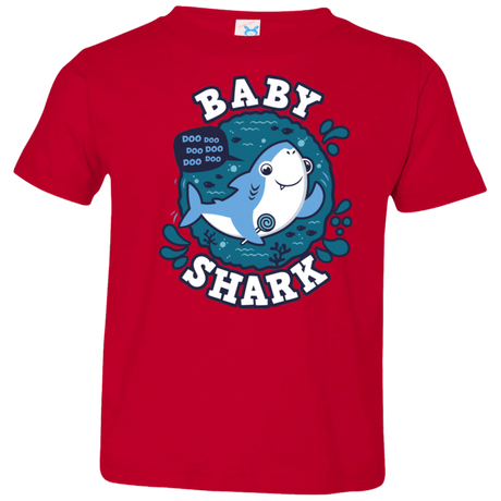 T-Shirts Red / 2T Shark Family trazo - Baby Boy Toddler Premium T-Shirt
