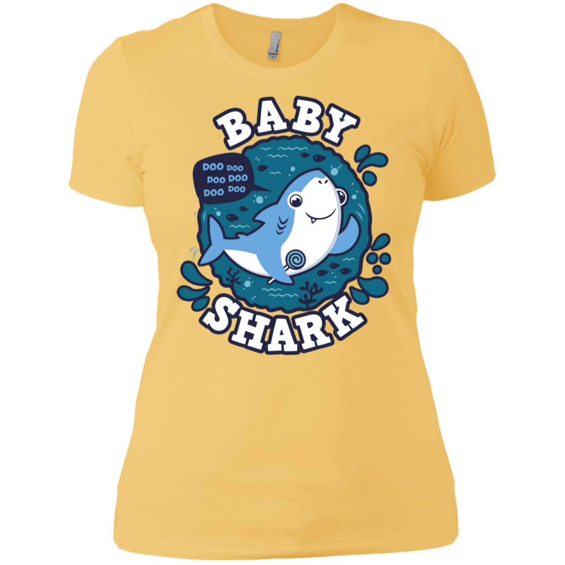 T-Shirts Banana Cream/ / X-Small Shark Family trazo - Baby Boy Women's Premium T-Shirt