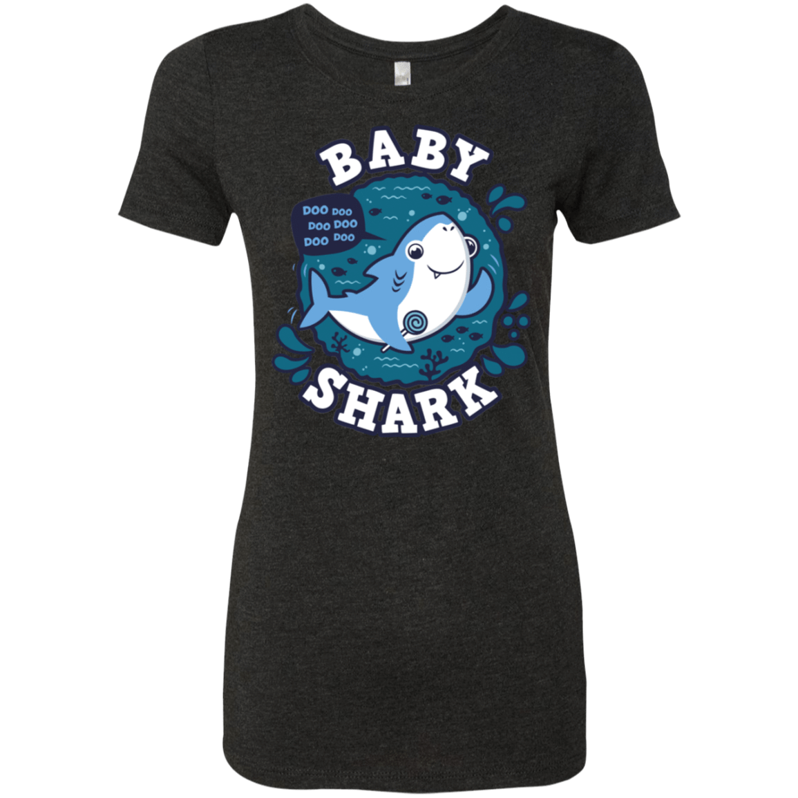 T-Shirts Vintage Black / S Shark Family trazo - Baby Boy Women's Triblend T-Shirt
